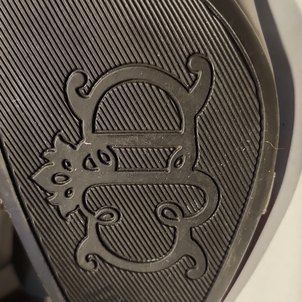 Joan & David Dark Brown Leather Flats - Picture 10 of 11